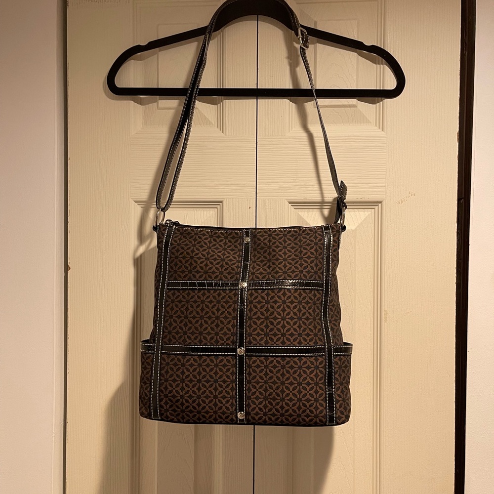 Relic Bag. Medium Black/Brown Shoulder Handbag Purse